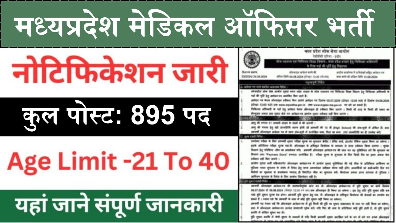 MPPSC MO Recruitment 2024: मध्यप्रदेश में मेडिकल अफसर के बम्पर पदों पर निकली भर्ती, ऐसे करे आवेदन