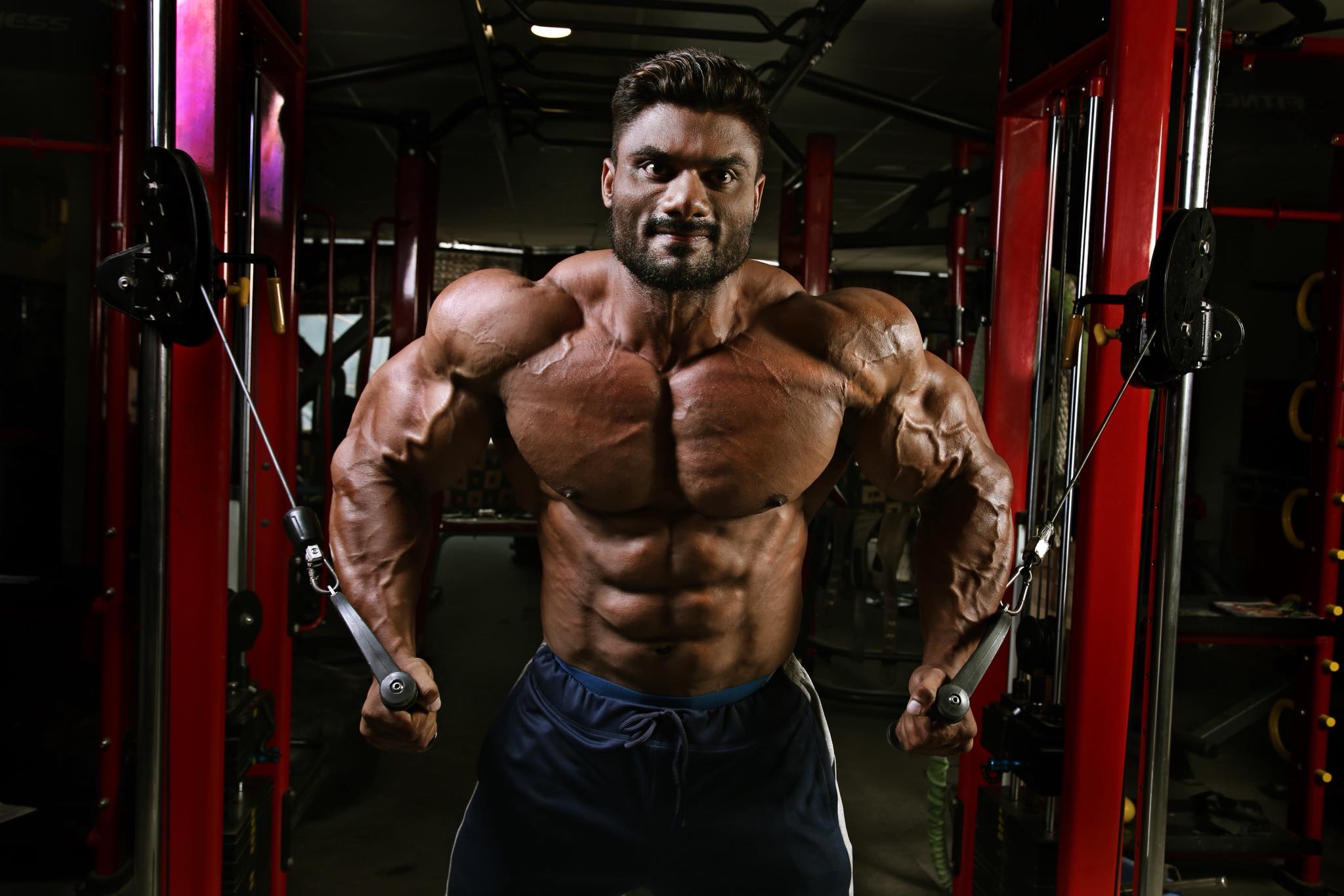 Indian Tiger Wasim Khan posing with Indian flag after winning IBFF World Championship