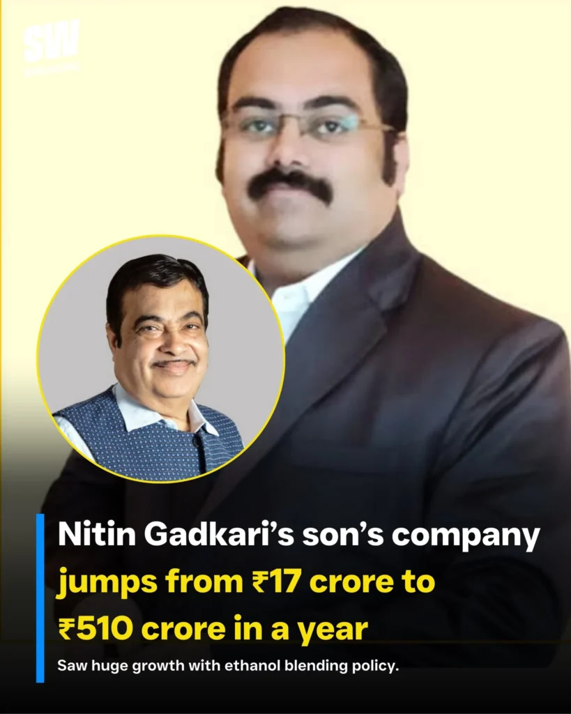 नितिन गडकरी के बेटे निखिल गडकरी की कंपनी, सियान एग्रो इंडस्ट्री्स, इथेनॉल ब्लेंडिंग
